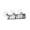 Z-Lite Parsons 3 Light Vanity, Matte Black & Clear 477-3V-MB-BN - alternate 1